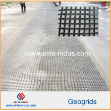 Asphalt Pavement Fiberglas Geogrids für Dam Aiport Runway Foundation